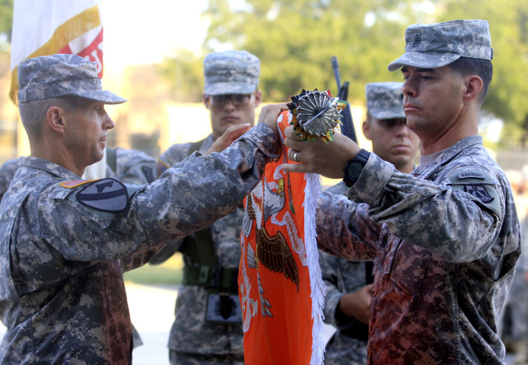 62nd Expeditionary Signal Battalion Color Casing Ceremony